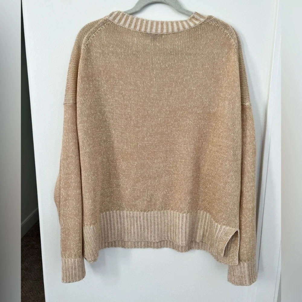 J.Crew Cotton Linen Beach Sweater - Picture 2 of 3